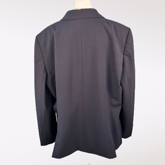Tahari Arthur S. Levine Navy Blue Blazer Jacket Size 18 - Picture 5 of 11